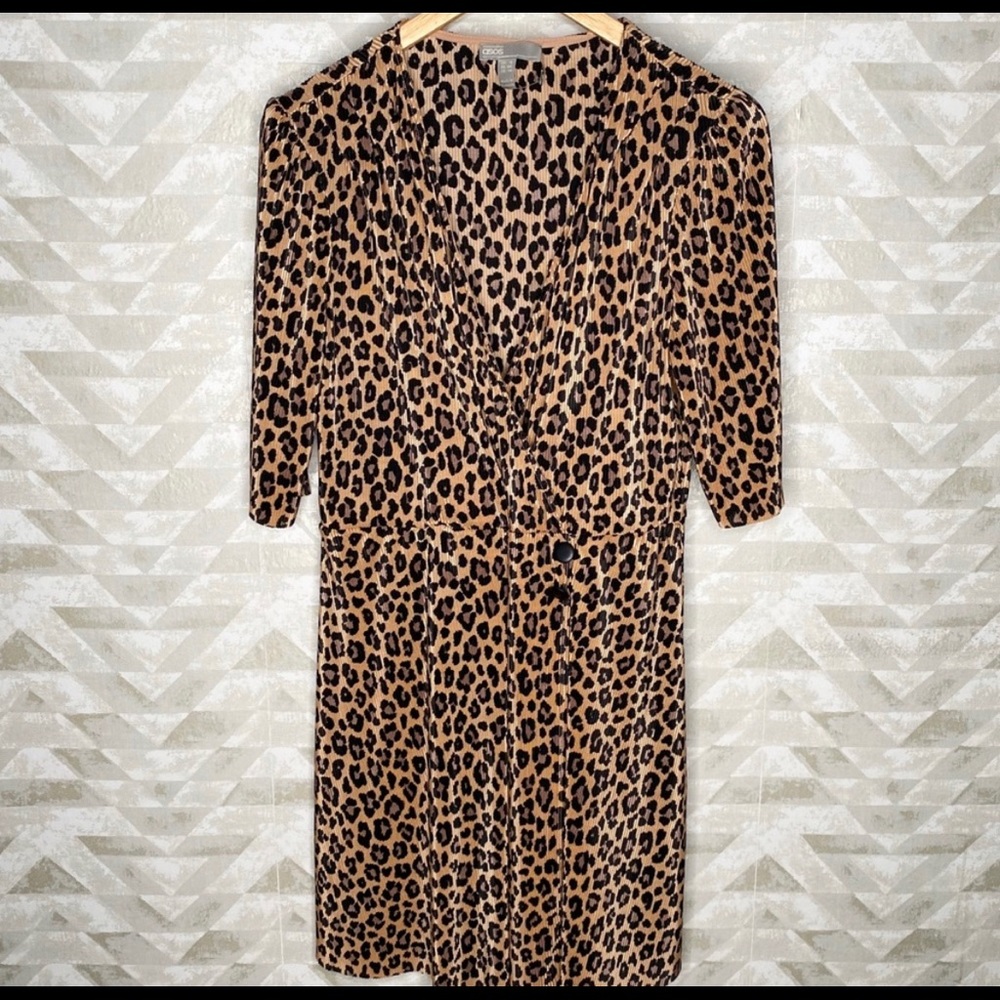 Asos leopard dress